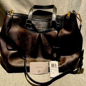 Coach Brown/Black Handbag